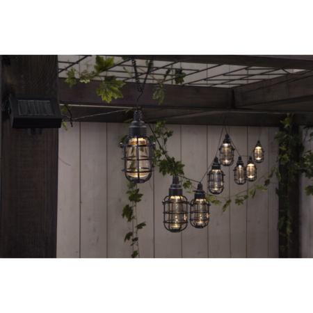 LED-lamppuketju Cage 3,8M 8 lampun aurinkopaneelilla, kuva 4