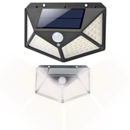 LED-valonheitin 100LED liiketunnistimella 13,5x10CM 7W aurinkopaneelilla, kuva 2