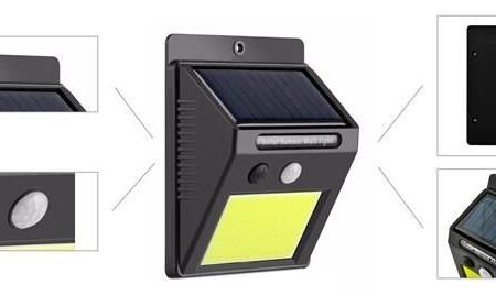 LED-valonheitin 48LED liiketunnistimella 9,5x12,5CM 7W aurinkopaneelilla, kuva 5