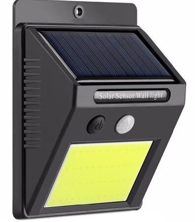 LED-valonheitin 48LED liiketunnistimella 9,5x12,5CM 7W aurinkopaneelilla