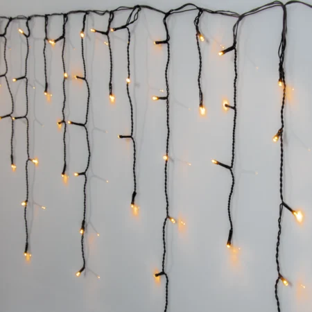 480LED-valoverho lämmin valkoinen17M