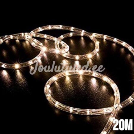 LED-joululetku lämmin valkoinen 20M