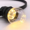 LED-polttimo 1W G45 E27 valkoinen läpinäkyvä