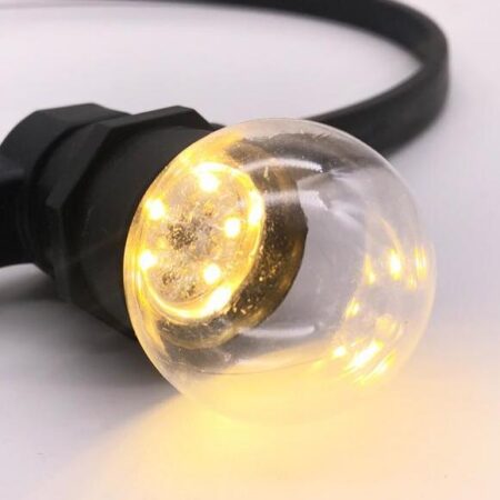 LED-polttimo 1W G45 E27 valkoinen läpinäkyvä