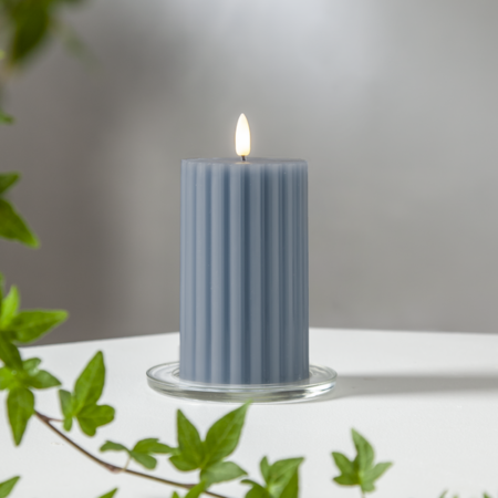 Vahakynttilä LED Flamme Stripe sininen 15cm
