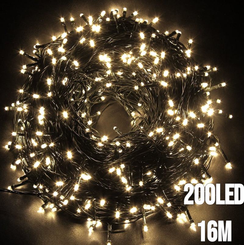 200-string-light-warm-white.jpg 200LED jouluvalot lämmin valkoinen 16M