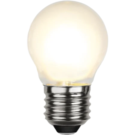 LED-polttimo 1W G45 E27 lämmin valkoinen himmeä