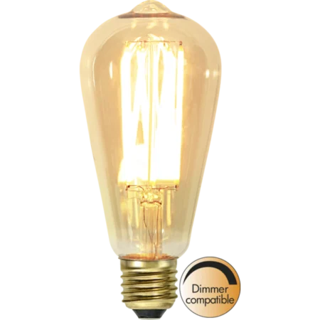 LED-polttimo ST64 E27 vintage kulta