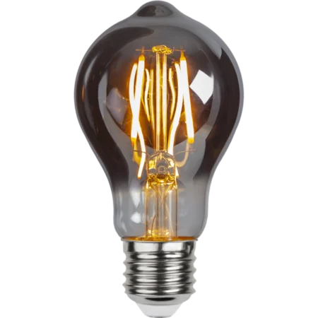 LED-lamppu TA60 E27 Sävytetyllä mustalla lasilla