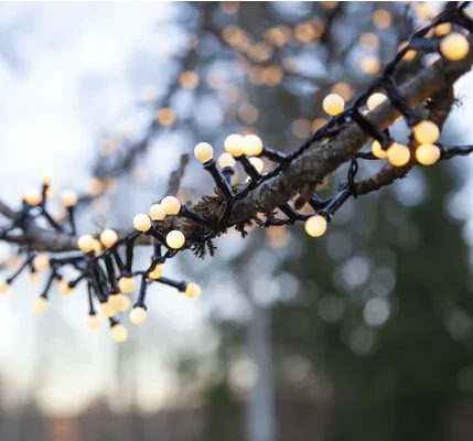 300LED pallovalot lämpimän valkoiset 6M