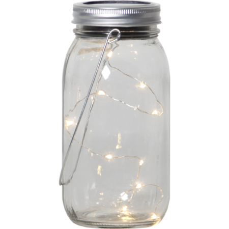 Aurinkokennolla toimiva LED-purkkivalaisin 18 cm, kuva 2