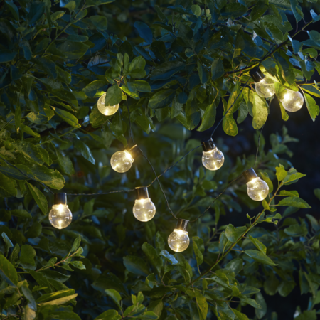 LED-lamppuketju 3,8M 10 lampun aurinkopaneelilla