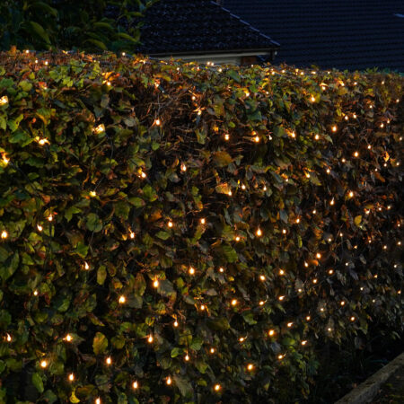 LED-valoverkko 2 x 1 m, lämmin valkoinen + vilkkuva kylmä valkoinen
