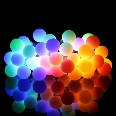 100LED pallonmuotoiset valot värikäs 7.5M