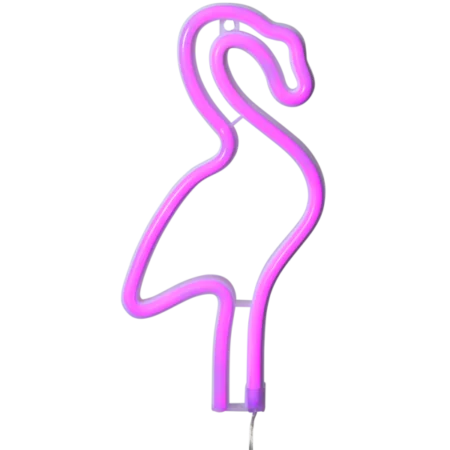 Neon-LED-koristevalaisin ”Flamingo”, paristokäyttöinen, kuva 2