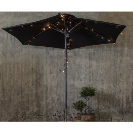 LED koristeellinen valoketju 140cm 64LED lämpimänvalkoisilla paristoilla