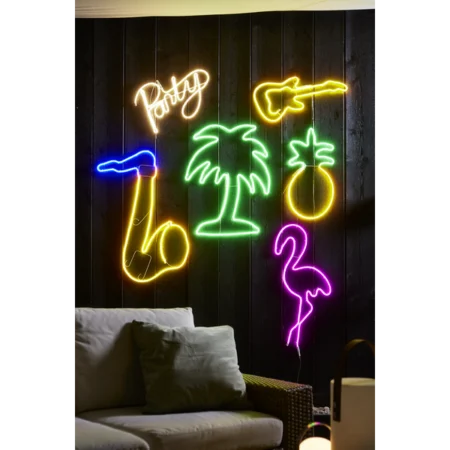 Neon-LED-koristevalaisin ”Flamingo” 35 x 74 cm, kuva 2