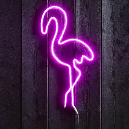 Neon-LED-koristevalaisin ”Flamingo” 35 x 74 cm