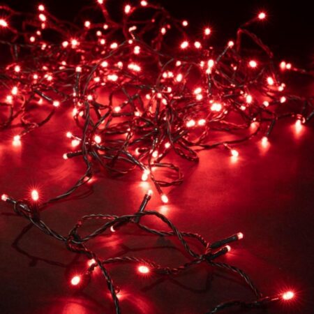 500LED jouluvalot punaiset 35M