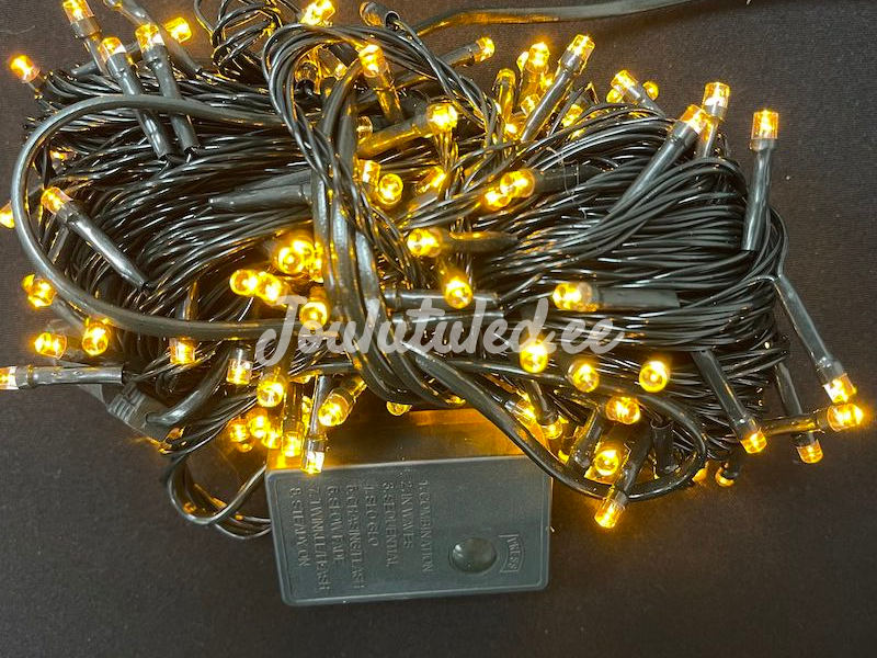 Kollane jõulutuli 100LED jouluvalot keltainen 8M, kuva 2