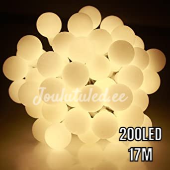 M72WW 200LED pallonmuotoiset valot lämmin valkoinen 17M