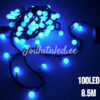 100LED valopallot sininen 8,5M