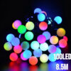 100LED pallonmuotoiset värikäs 9M