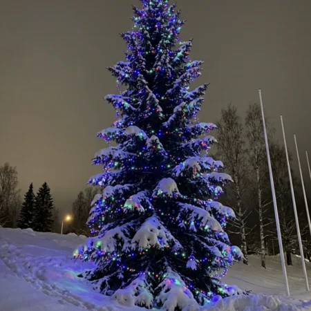 1000LED jouluvalot värikäs 61,5M