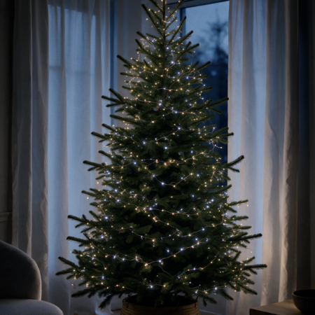 100LED jouluvalot kylmä valkoinen + lämmin valkoinen 9,9M paristokäyttöinen