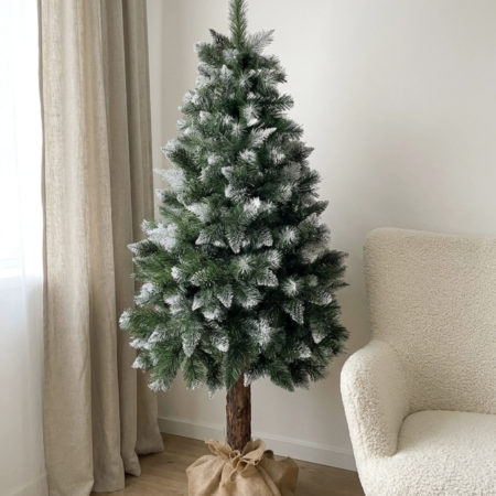 Luminen joulukuusi rungolla "Timanttimänty" 160 cm