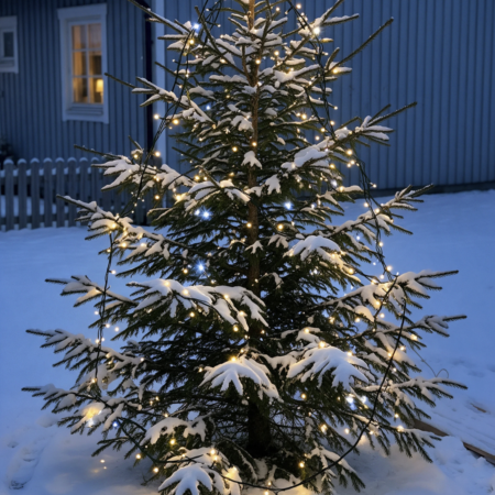 Ammattimaiset 300LED jouluvalot lämmin valkoinen + kylmä valkoinen 22M