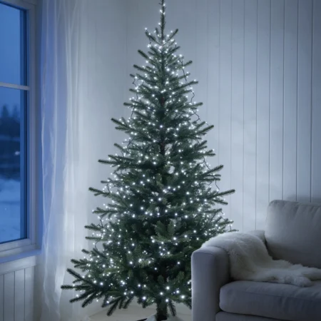 500LED jouluvalot kylmä valkoinen 35M