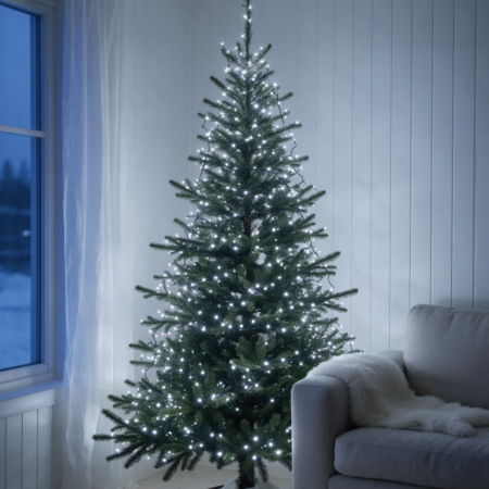 500LED jouluvalot kylmä valkoinen 35M