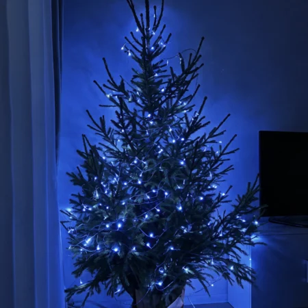 500LED jouluvalot sininen 35M