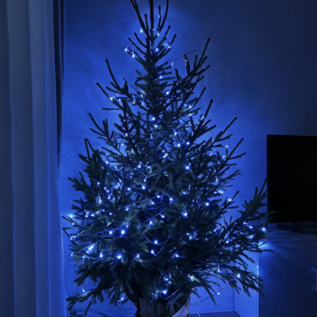 500LED jouluvalot sininen 35M