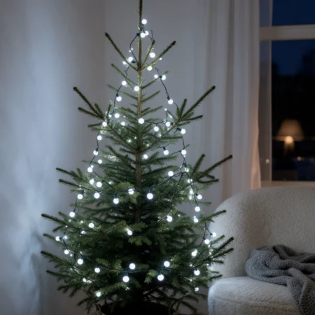 100LED pallonmuotoiset valot kylmä valkoinen 9M