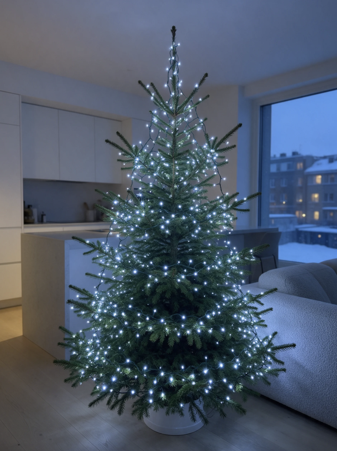 300LED jouluvalot valkoinen 22M 300LED jouluvalot valkoinen 22M
