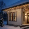 500LED valoverho lämmin valkoinen + valkoinen vilkkuva 22,5M
