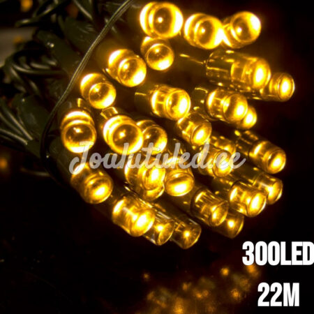 300LED jouluvalot keltainen 22M
