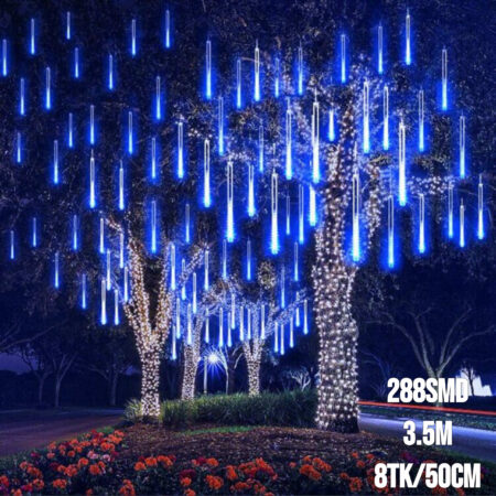 Jouluvalot "Raindrops" sininen 3,5M