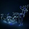 LED-poro reellä kylmä valkoinen + sininen vilkkuva