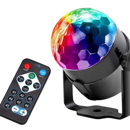 Disco-lamppu kaukosäätimellä