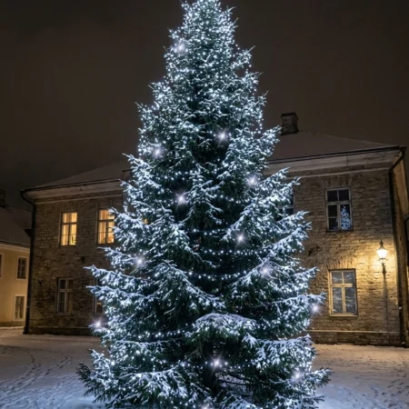 Ammattilaistason 500LED jouluvalot kylmä valkoinen, vilkkuva kylmä valkoinen 35,5M