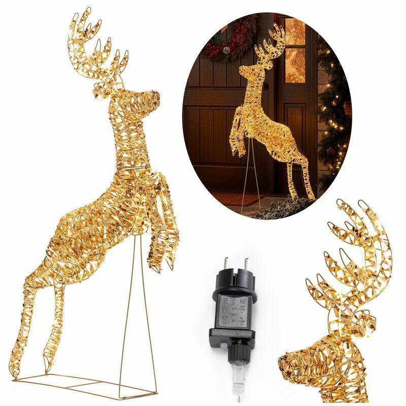 led-holiday-reindeer-decoration-120-led-cl1243.spm.10470-h1c LED-valoporo "Glow" lämmin valkoinen 120LED, kuva 4