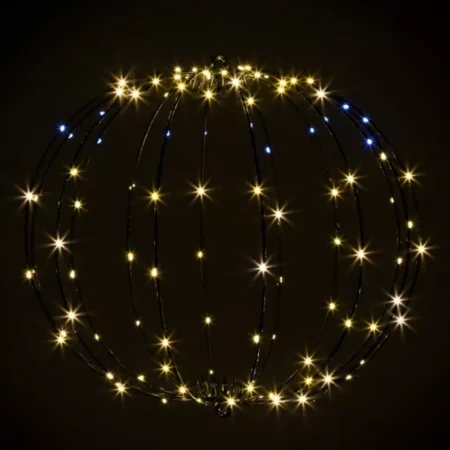 LED-valopallo 42,5 cm, 112 LED, lämmin valkoinen