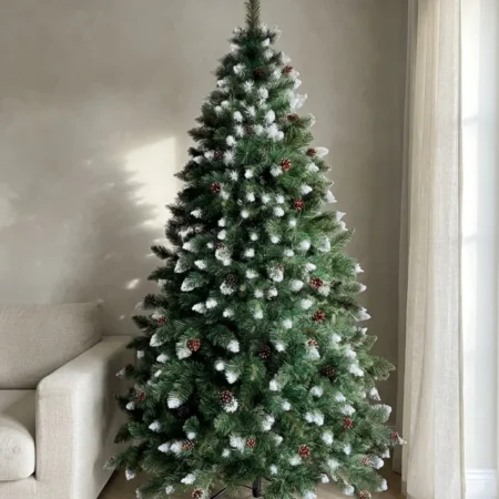 Luminen joulukuusi Timanttimänty kävyillä 200 cm