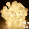 200 LED bumbiņu gaismas virtene silti balta 16 m