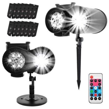 LED-ulkoprojektori 12 eri kuvaa