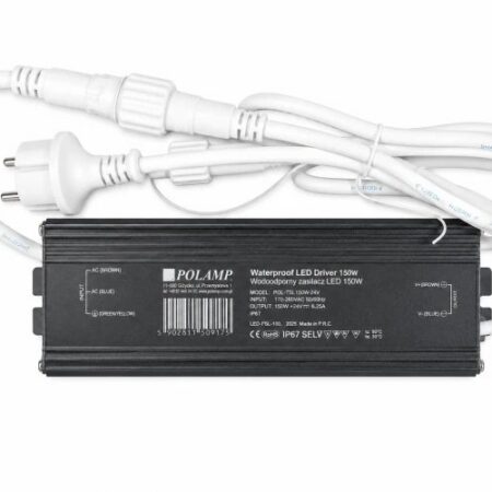 PRO-virtalähde 24V 150W IP67 – enintään 17 valosarjaa (170 m)
