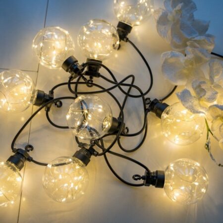 LED-lamppuketjusarja 9,5 m 10 polttimoa
